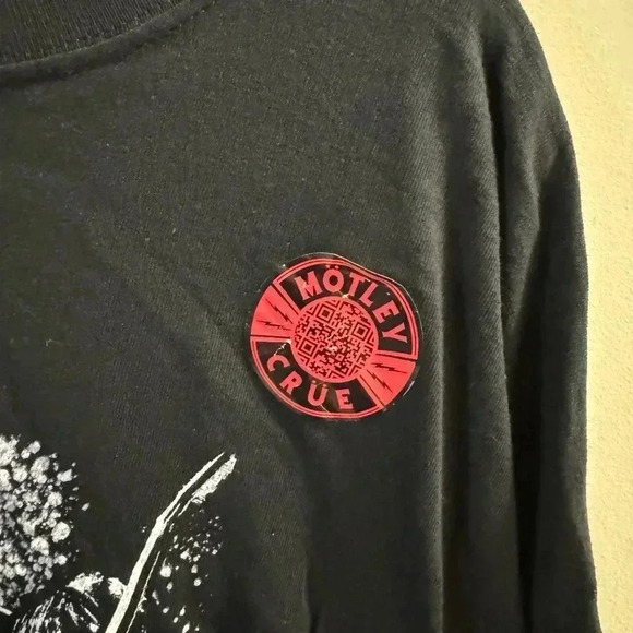 New Motley Crue Knock Em Dead Kid Long Sleeve Tee SZ XXL - Picture 4 of 7